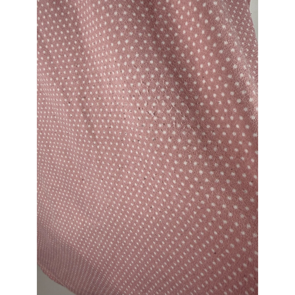 Women's Adrianna Papell Polka Dot Blouse Pink/White Size XL - Picture 4 of 8
